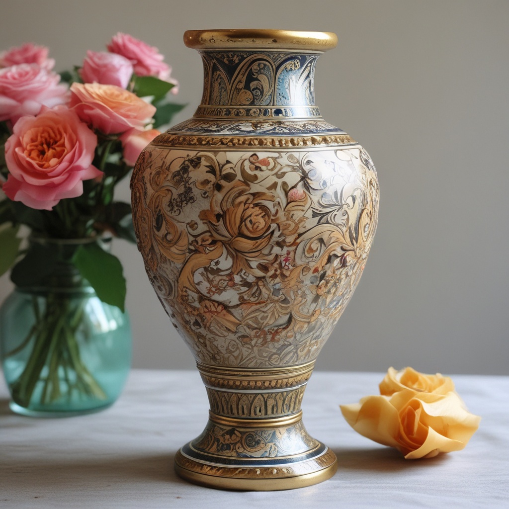 Beautifully restored antique vase